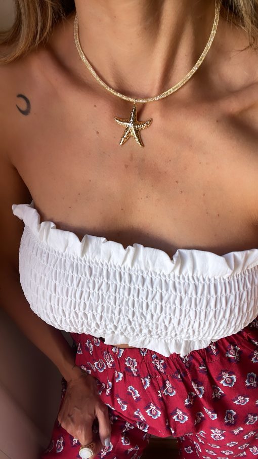 Collar malla cristal Estrella