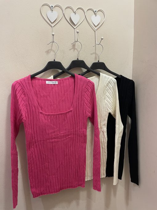 Jersey escote cuadrado