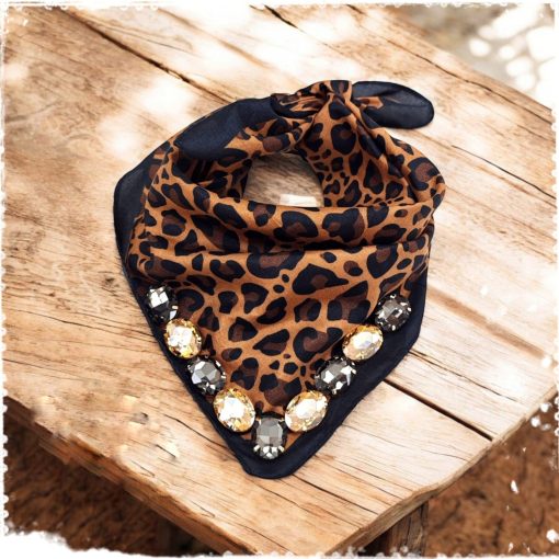 Pañuelo animal print joya - Imagen 2