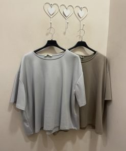 Camiseta oversize fluida