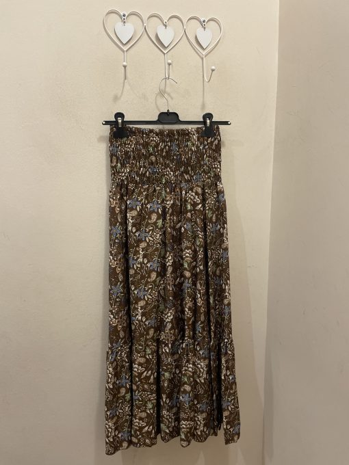 Falda engomada estampada