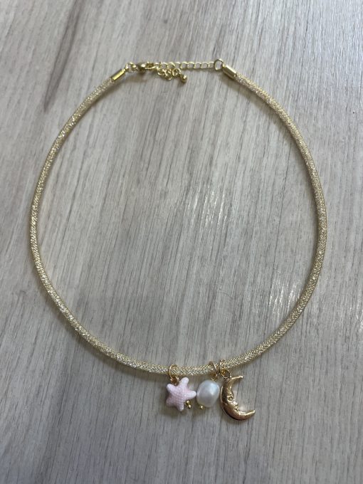 Collar luna Estrella Perla