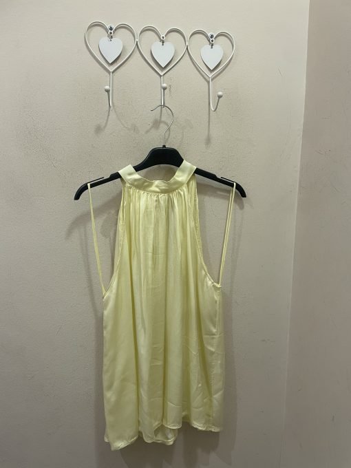 Blusa halter mantequilla