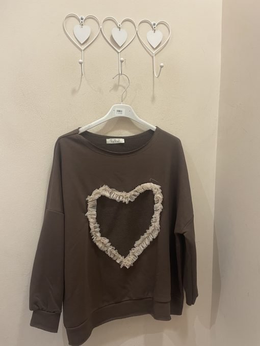 Sudadera corazón chocolate