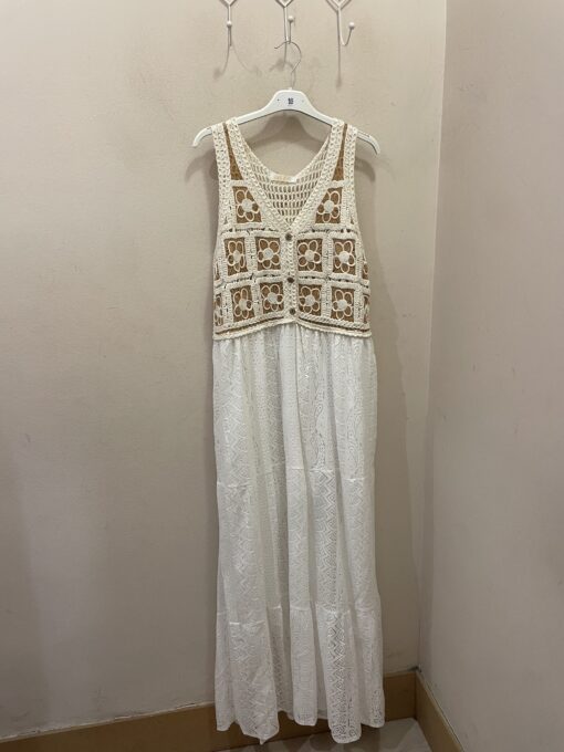 Vestido cuerpo crochet