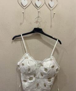 Top flor dorada