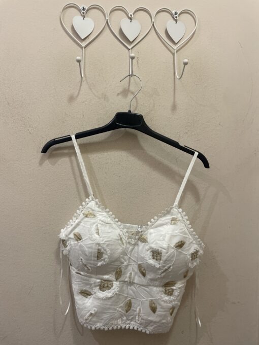 Top flor dorada