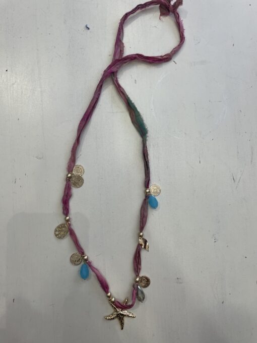 Collar seda  nude