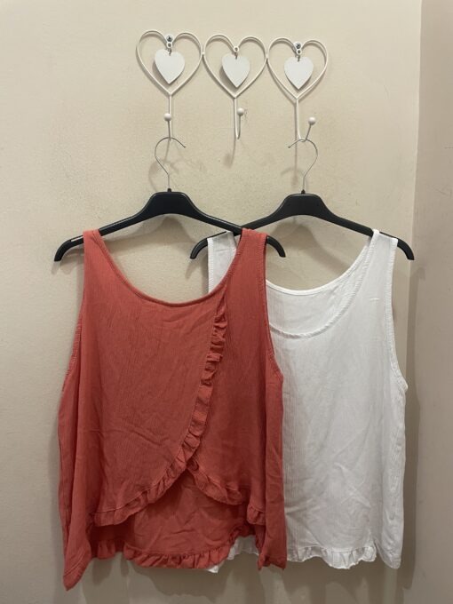 Blusa reversible volante
