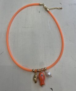 Collar pez naranja flúor