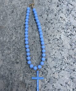 Collar Perla y cruz