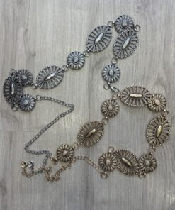 Cinturón cadena Dorado y plateado