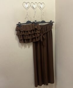 Conjunto top volante y pantalón