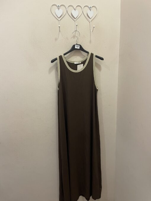 Vestido tirante dorado
