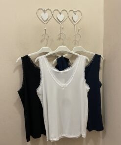 Camiseta tirante puntilla