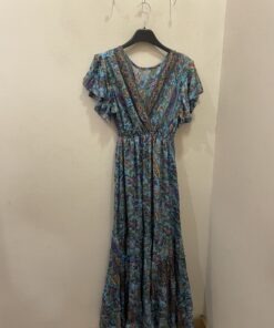 Vestido seda escote
