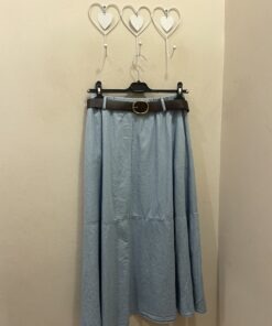 Falda denim bolsillos