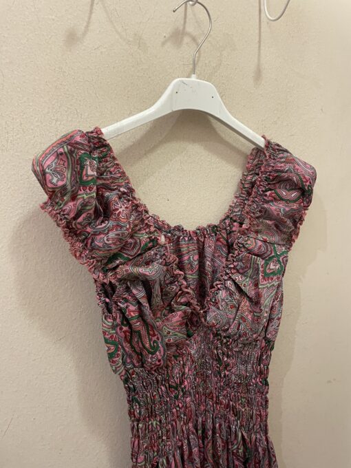Vestido seda rosa - Imagen 2