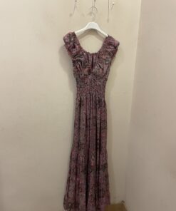 Vestido seda rosa