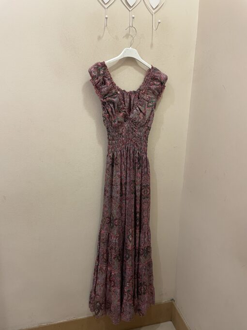 Vestido seda rosa