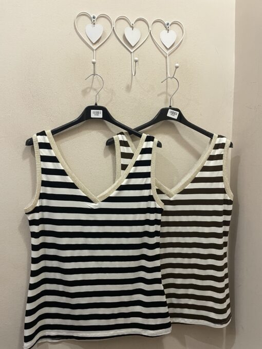 Camiseta tirante navy lurex - Imagen 3