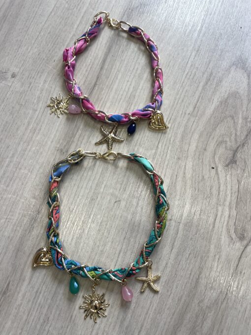 Collar pañuelo abalorios