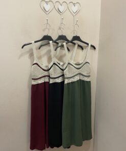 Vestido crochet corto