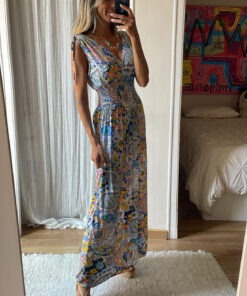 Vestido tirante fruncido
