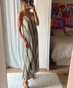 Vestido lencero zig zag