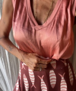 Camiseta raso rosa