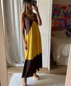 Vestido bicolor