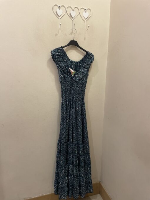 Vestido seda marino