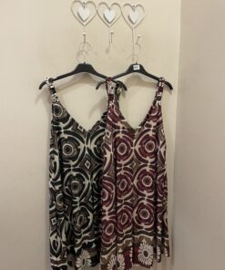 Vestido corto estampado