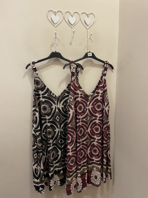 Vestido corto estampado