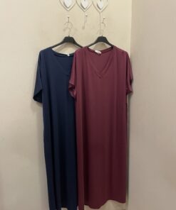 Vestido fluido pico