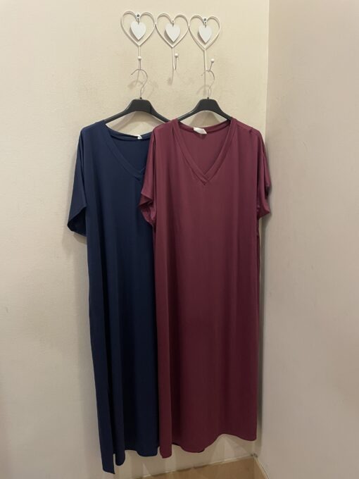 Vestido fluido pico