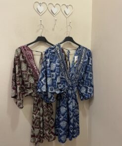 Vestido seda azul o granate