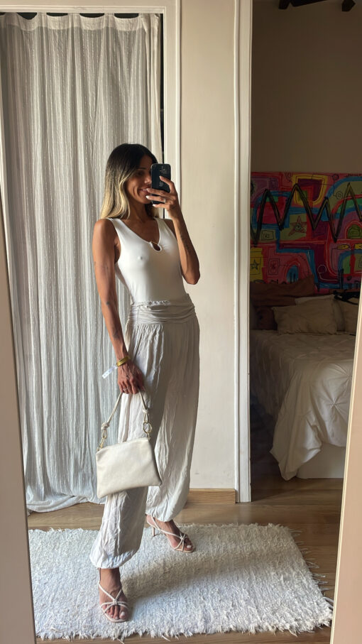 Pantalón bombacho beige