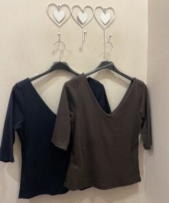 Camiseta algodón doble pico