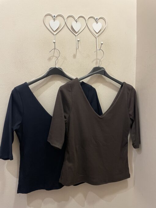 Camiseta algodón doble pico