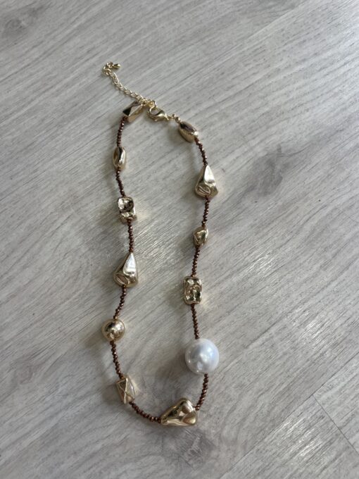 Collar Perla y dorado