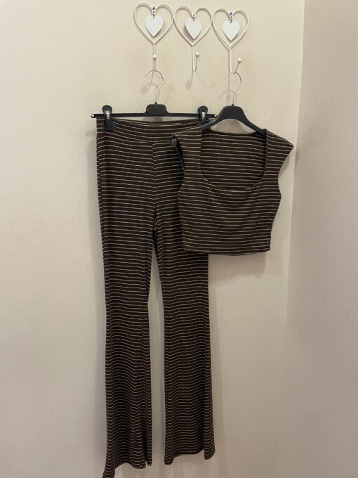 Conjunto raya chocolate