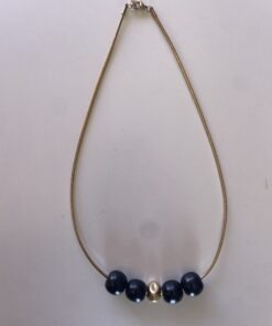 Collar bolas y oro