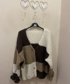 Cardigan tonos tostados