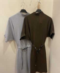 Vestido punto cinturón