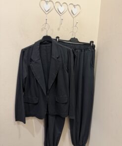 Conjunto blazer y pantalón algodón