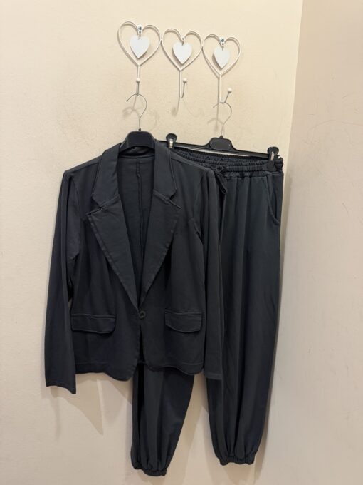Conjunto blazer y pantalón algodón
