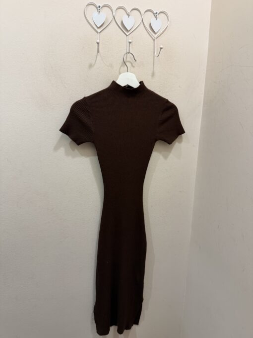 Vestido punto básico chocolate