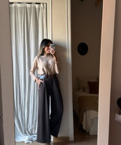 Pantalón recto raya