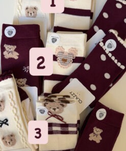 Pack calcetín granate